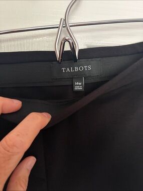 Talbots Black Women's knit elastic waist pants- Classic Black